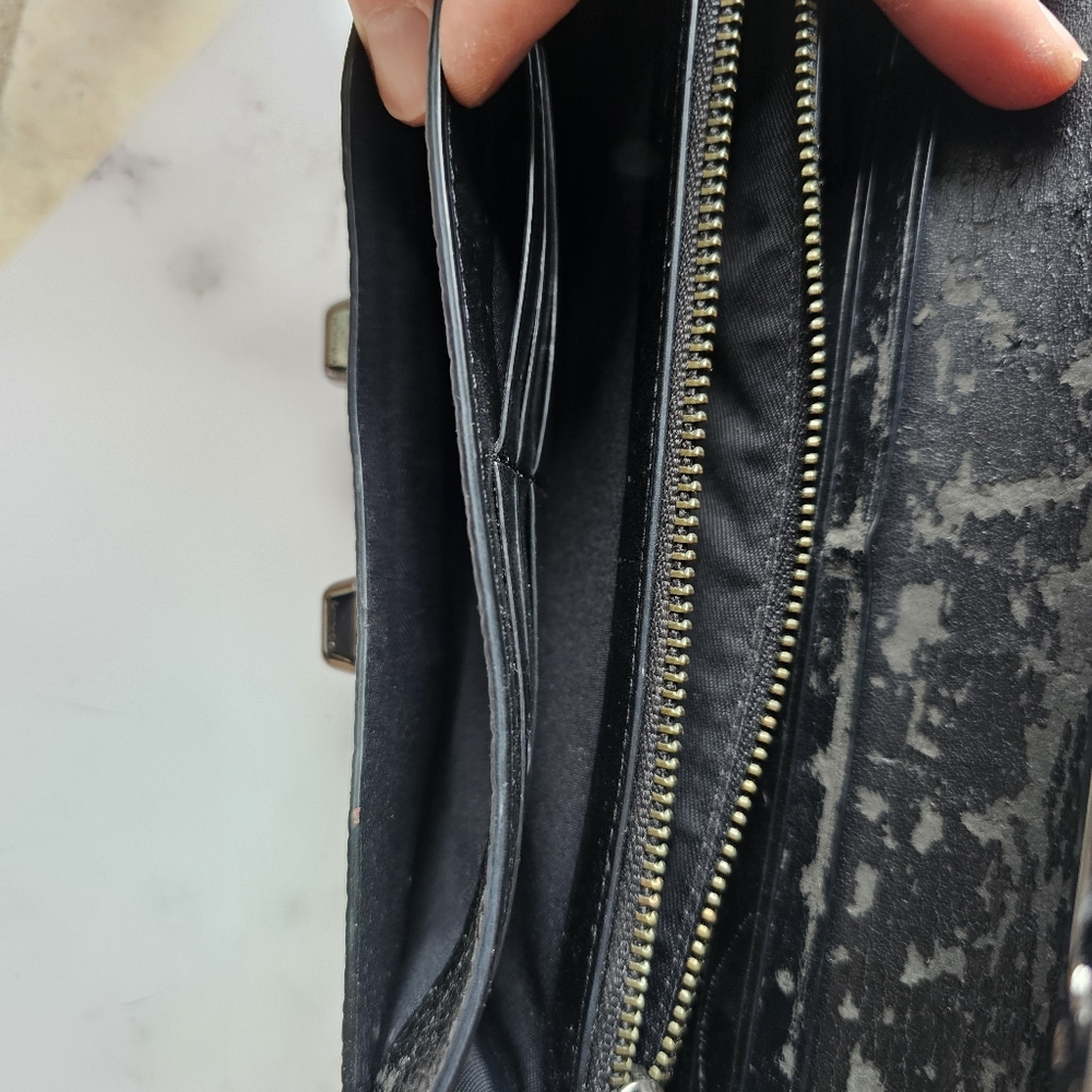 Vintage COACH Black Leather Wallet - Picture 6 of 7